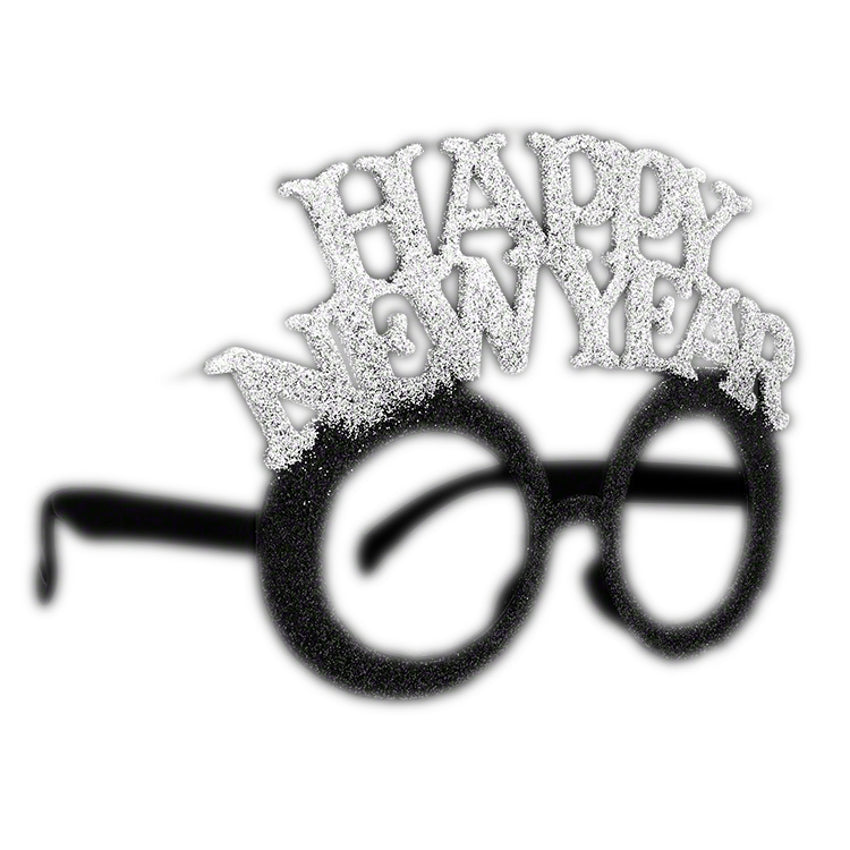 Unlit Happy New Year party sunglasses from American Smart, featuring colorful frames for celebration and festive occasions.