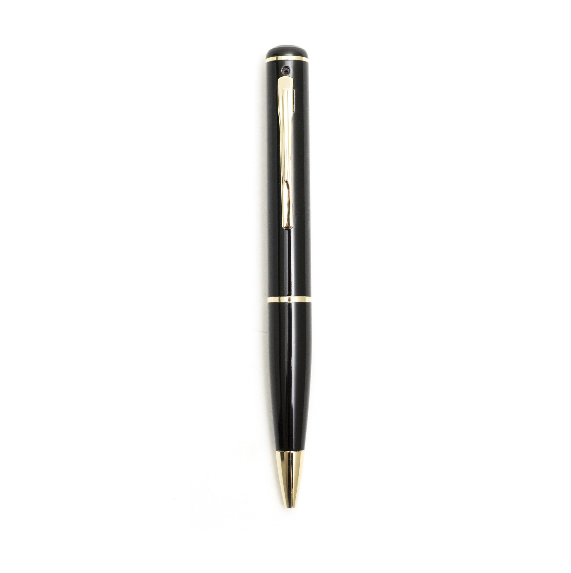 Gold MQ720pm 720p video pen with motion detection from American Smart, a covert pen camera capturing high-quality footage discreetly.