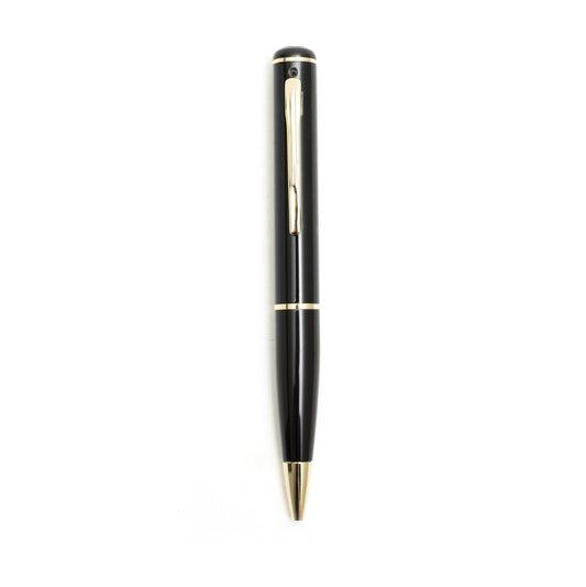 Gold MQ720pm 720p video pen with motion detection from American Smart, a covert pen camera capturing high-quality footage discreetly.