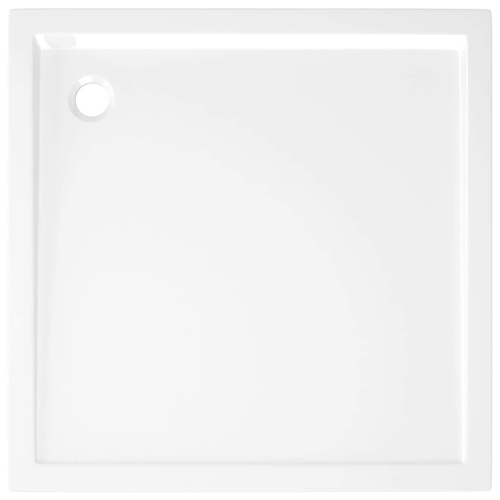 White square ABS shower base tray measuring 31.5x31.5 inches, designed for plumbing fixture installation by American Smart WB.