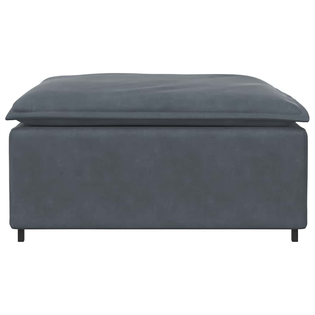 Dark gray modular sofa footstool from American Smart WB, 39.4x39.4x18.9 inches, part of sectional sofa units.