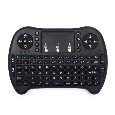 Color: Black USB - Private Mode I8 Flying Squirrel Smart Touch Game USB2.4G Full Keyboard TV Brain Wireless Remote Control - American Smart