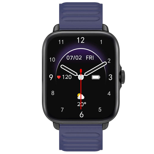 Blue American Smart SmartPRO smartwatch with magnetic belt and activity tracker, showing digital screen and fitness features.