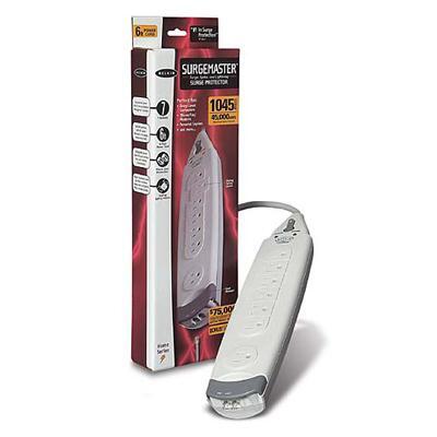 American Smart 7 outlet surge protector with 6-foot cord and phone (RJ11) port, designed for reliable power protection.