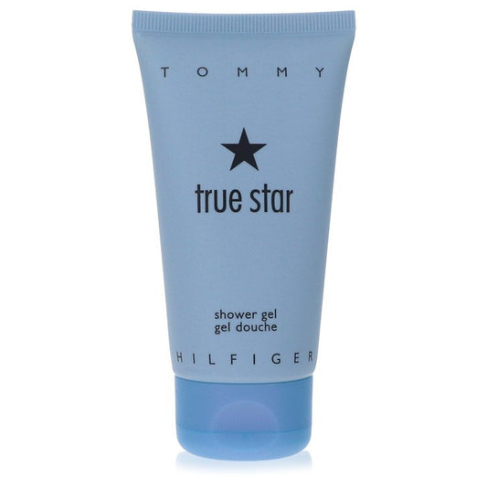 True Star Tommy Hilfiger women’s shower gel in a 2.5 oz bottle, featuring a sleek design with the Tommy Hilfiger branding.