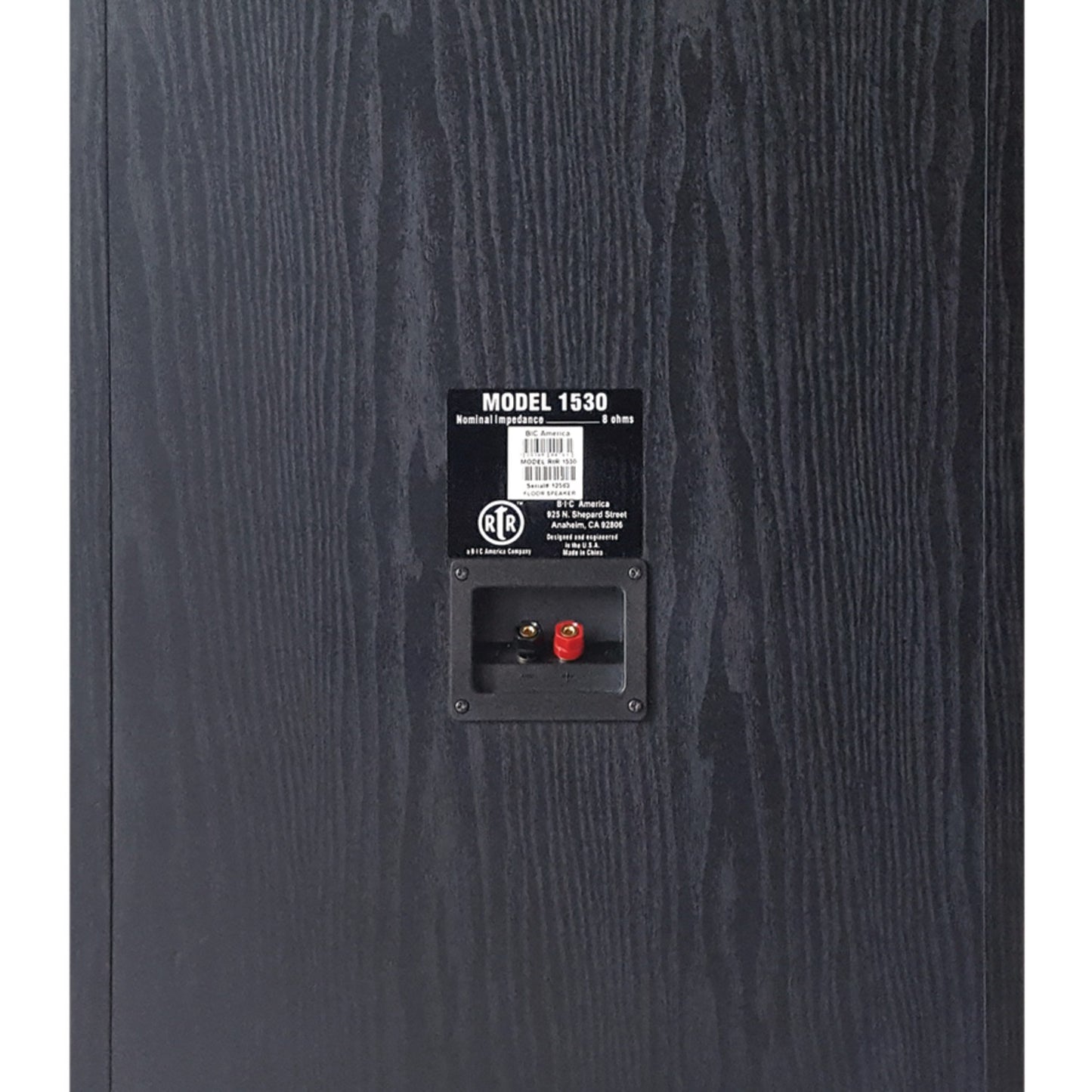 BIC America RTR1530 RtR Series RtR 1530 15-In. Indoor 3-Way Tower Speaker, 325 Watts, Black - American Smart
