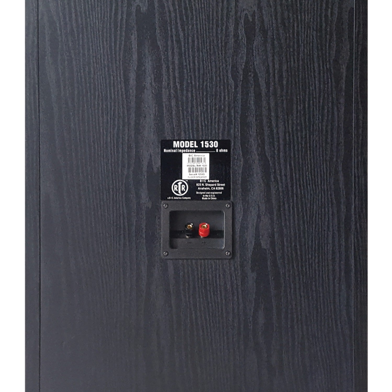 BIC America RTR1530 RtR Series RtR 1530 15-In. Indoor 3-Way Tower Speaker, 325 Watts, Black - American Smart
