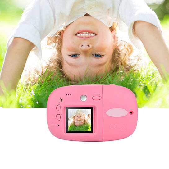 American Smart So Smart Lilliput toy camera for kids, shown with colorful design and realistic camera features.