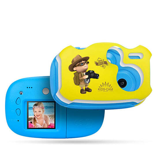 American Smart So Smart Lilliput toy camera for children, compact plastic toy with colorful buttons and realistic camera design.