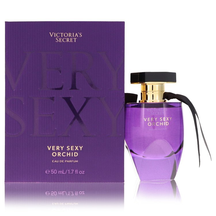Victoria's Secret Very Sexy Orchid Eau De Parfum spray for women, 1.7 oz, featuring floral and orchid scent in a sleek bottle.