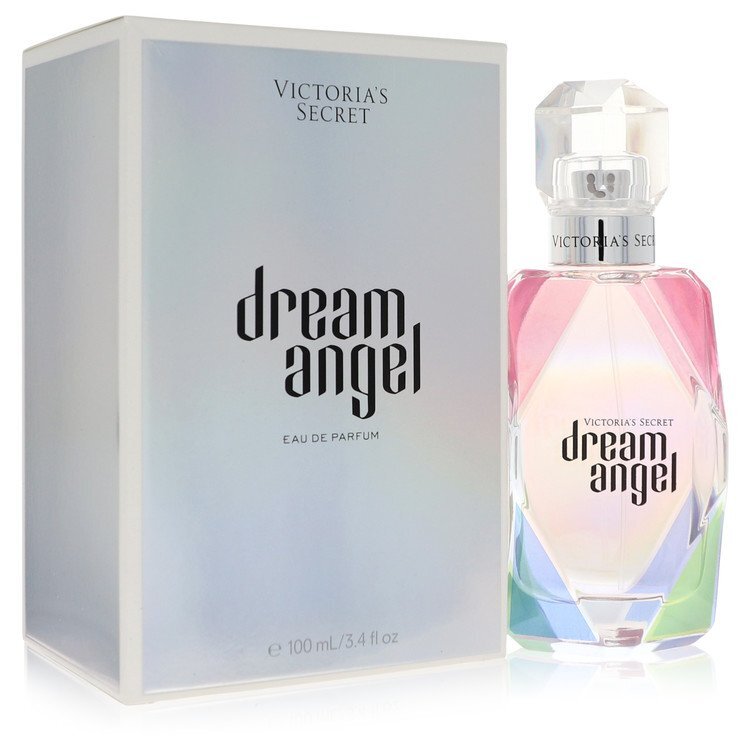 Victoria's Secret Dream Angel Eau De Parfum spray for women, 3.4 oz bottle with floral and fruity scent.