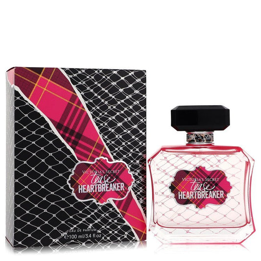 Victoria's Secret Tease Heartbreaker Eau De Parfum spray, 3.4 oz, featuring floral and fruity notes in a sleek perfume bottle.