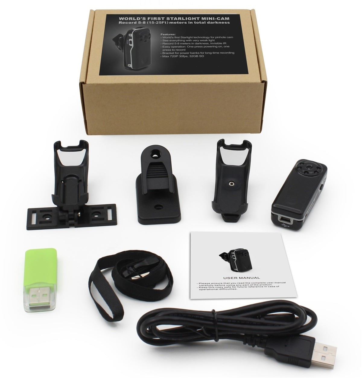 Kids' day/night watch with small motion-activated IR camera, portable DVR camcorder from American Smart WB.