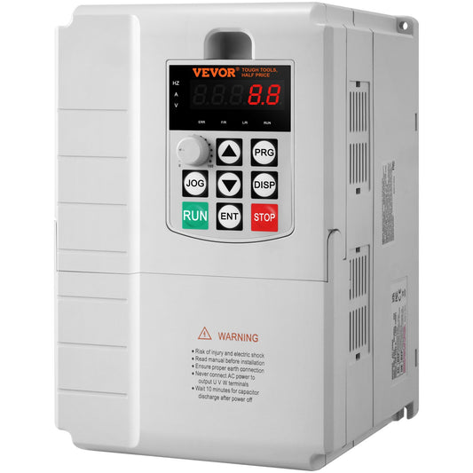 American Smart WB VFD 7.5KW 34A 10HP variable frequency drive for 3-phase motor speed control, voltage transformer.