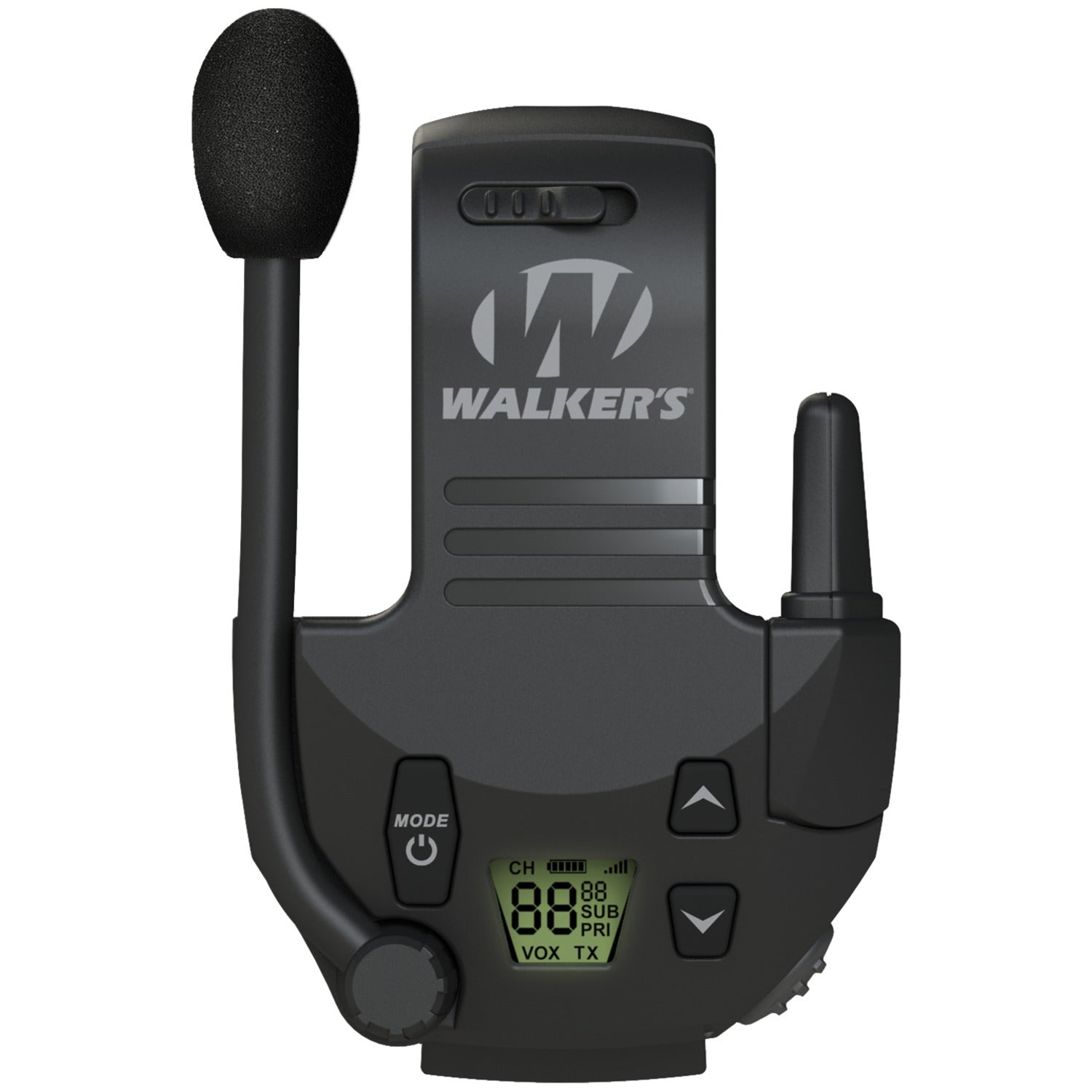 American Smart Walker's Game Ear GWP-RZRWT Razor walkie talkie with compact design and push-to-talk button, ideal for outdoor communication