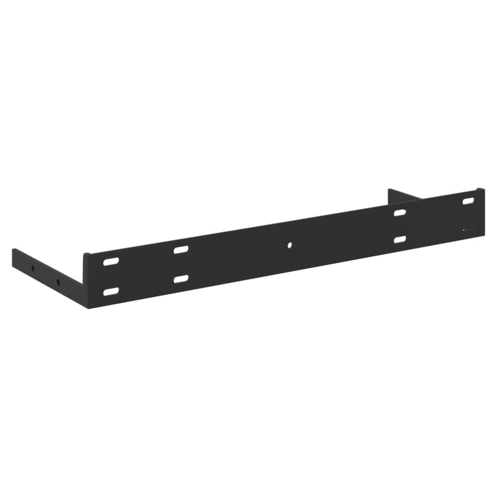 Set of two floating wall shelves in oak and white, 15.7x9.1x1.5 inches, made of MDF, from American Smart WB.