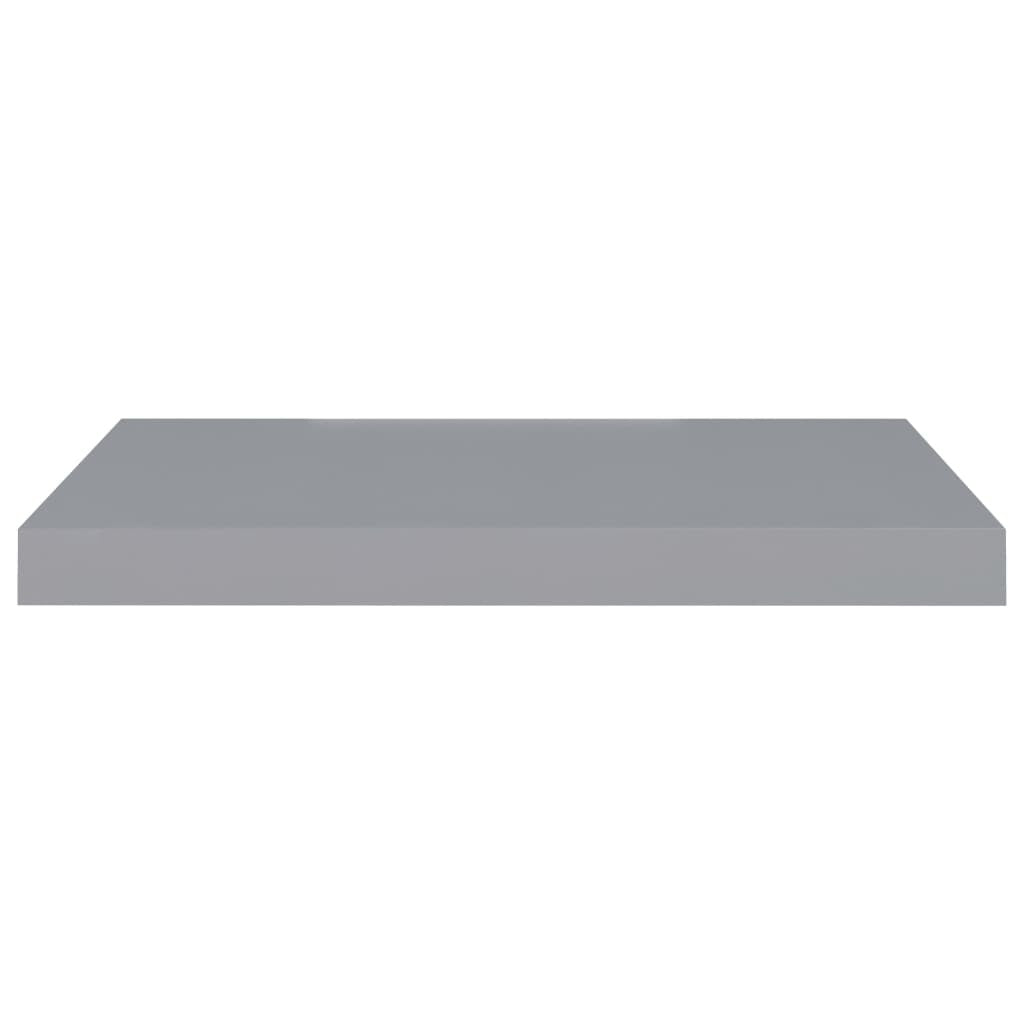 Set of four gray floating wall shelves by American Smart, MDF, 23.6"x9.3"x1.5" for stylish storage and display.