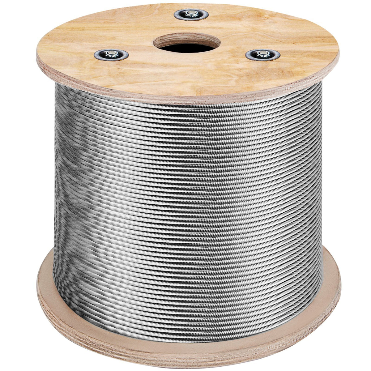American Smart T316 stainless steel 1/8 inch 7x7 steel wire rope cable, 500ft for railing, decking, and balustrades.