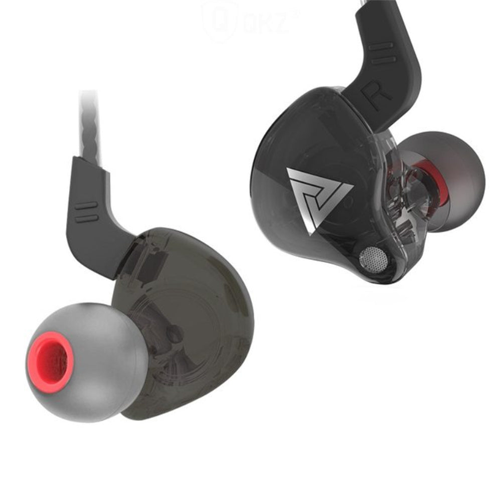 Black wired Hi-fi sports headphones with copper driver, in-ear design, by American Smart, featuring 3.5mm jack for high-quality sound.
