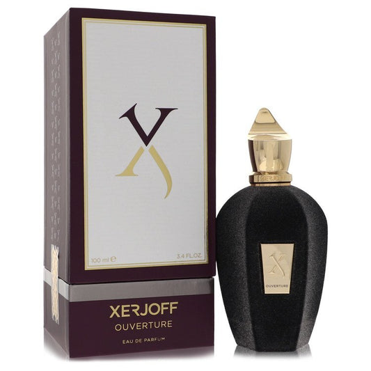 Xerjoff Ouverture unisex Eau De Parfum spray in 3.4 oz bottle, featuring elegant packaging and luxurious scent.