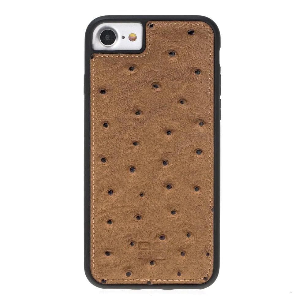 Flexible Genuine Leather Back Cover for Apple iPhone 7 8 SE2 SE3 Series-17