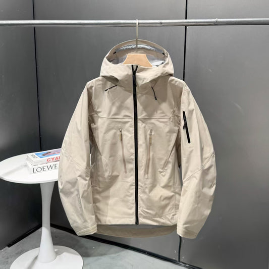 Color: Elegant Brown, Size: XS - Outdoor Windproof And Waterproof Hardshell Jacket For Sports