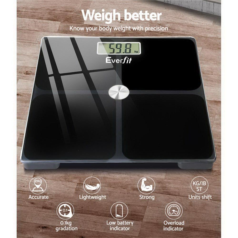 Bathroom Scales Digital Weighing Scale 180KG Electronic Monitor Tracker-2