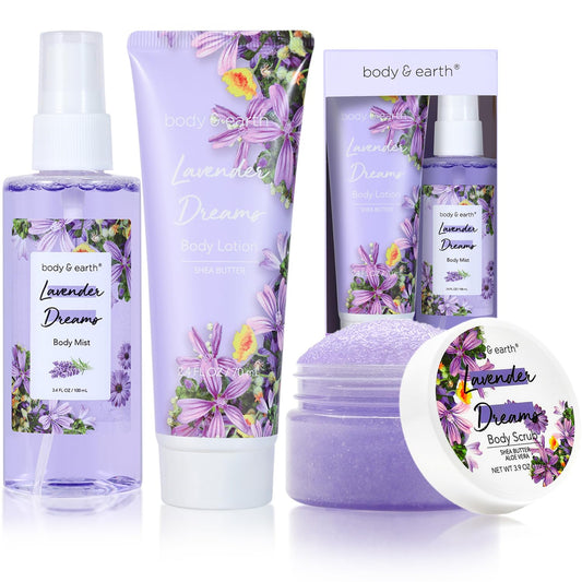 Body Spa Gift Sets for Women Gift with Perfumn Mist, Body Lotion, and Body Scrub-0