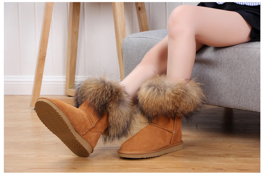 womens-fox-fur-snow-boots