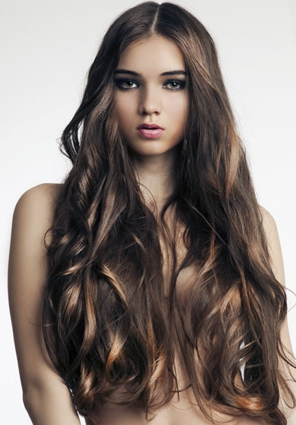 Mèches d'Extension au fil cheveux Brésiliens - vagués-1