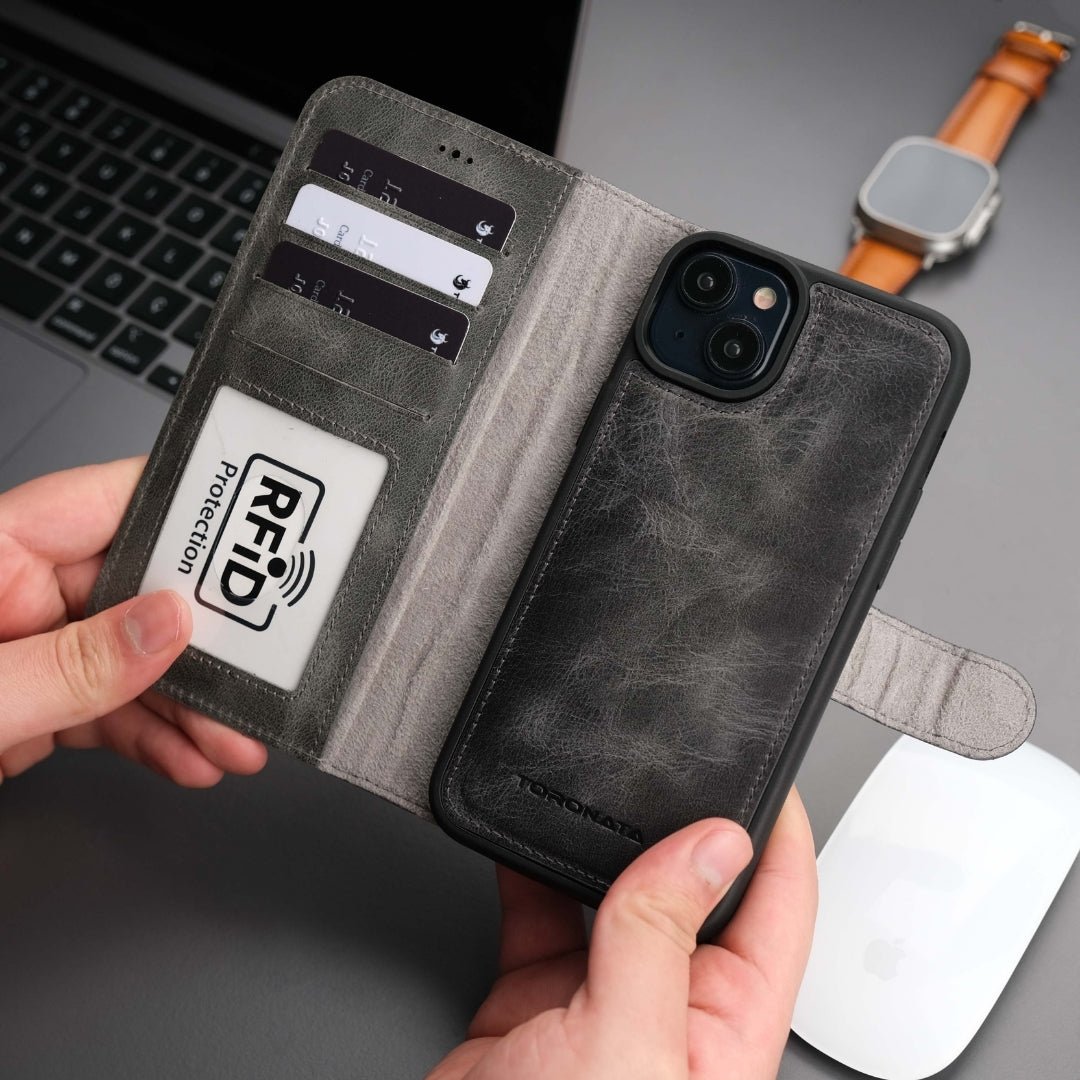 Casper iPhone 16 Plus Wallet Case Leather MagSafe