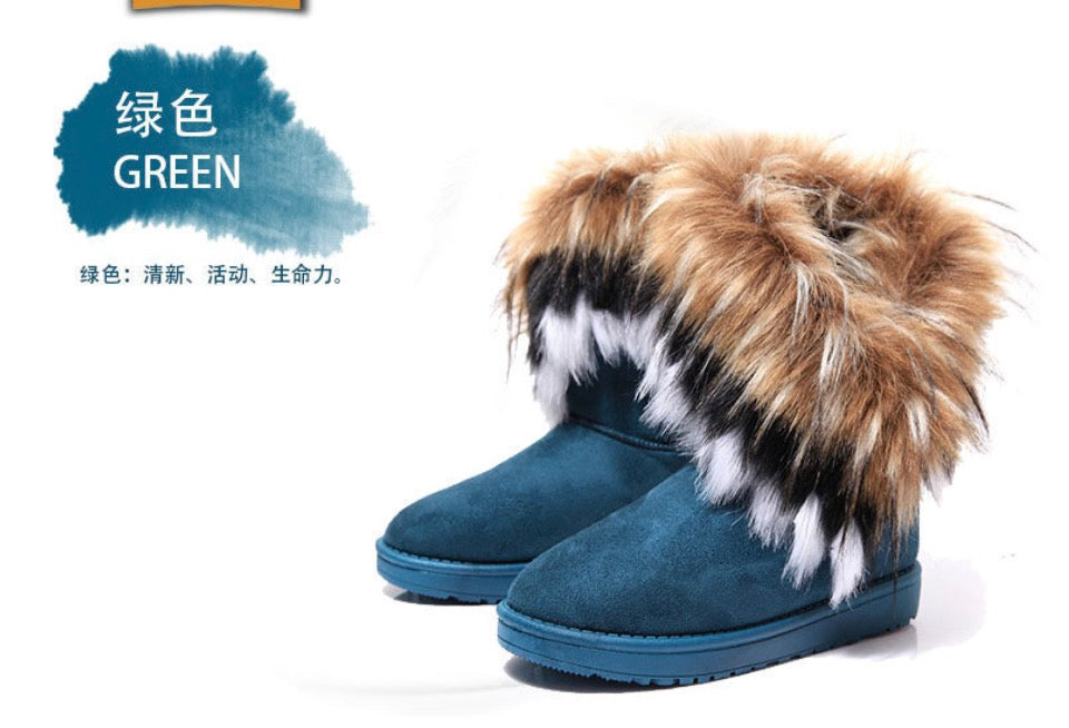 womens-fox-fur-snow-boots