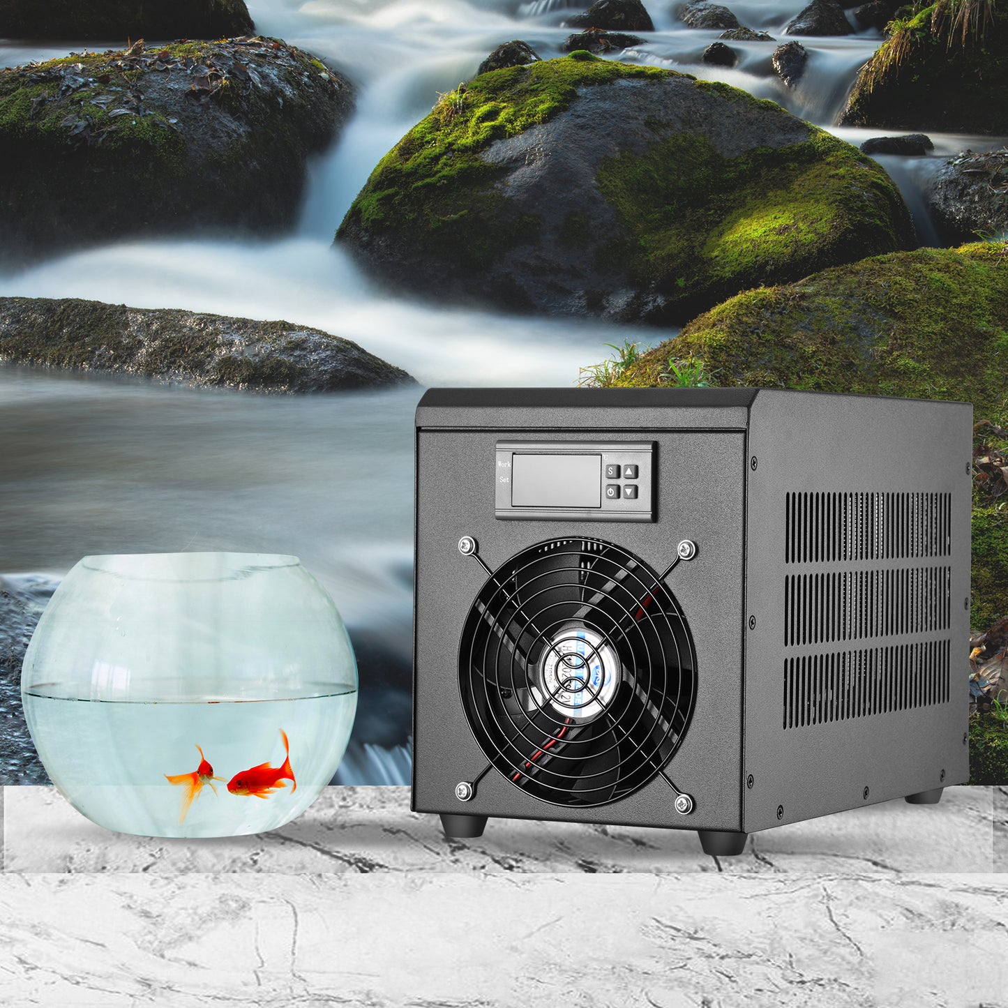 0-100℃ Aquarium Water Chiller 55L Fish Tank Cooler System Temperature Setting Device Constant For Fish Shrimp Breeding Tool