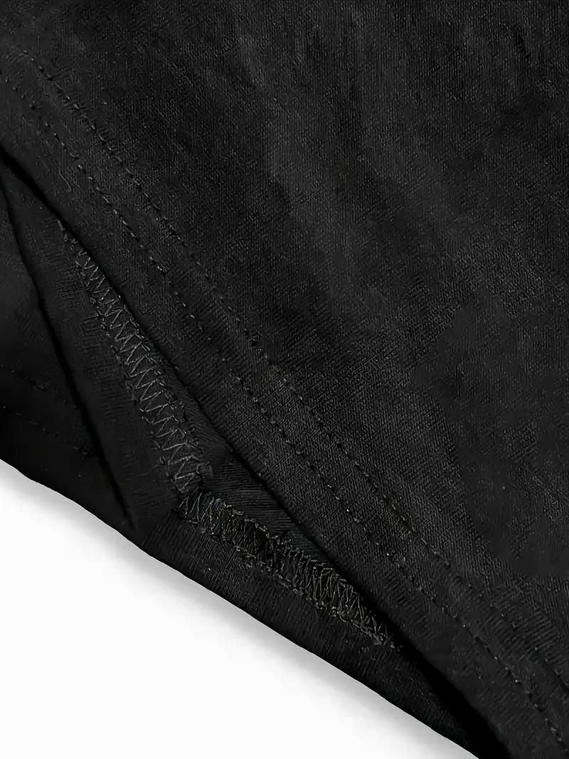 1pc Men's Casual Crew Neck T-Shirt with Fun Fishing Graphic Print – "If She's Swallowing I'm Staying" Design, Short Sleeve,