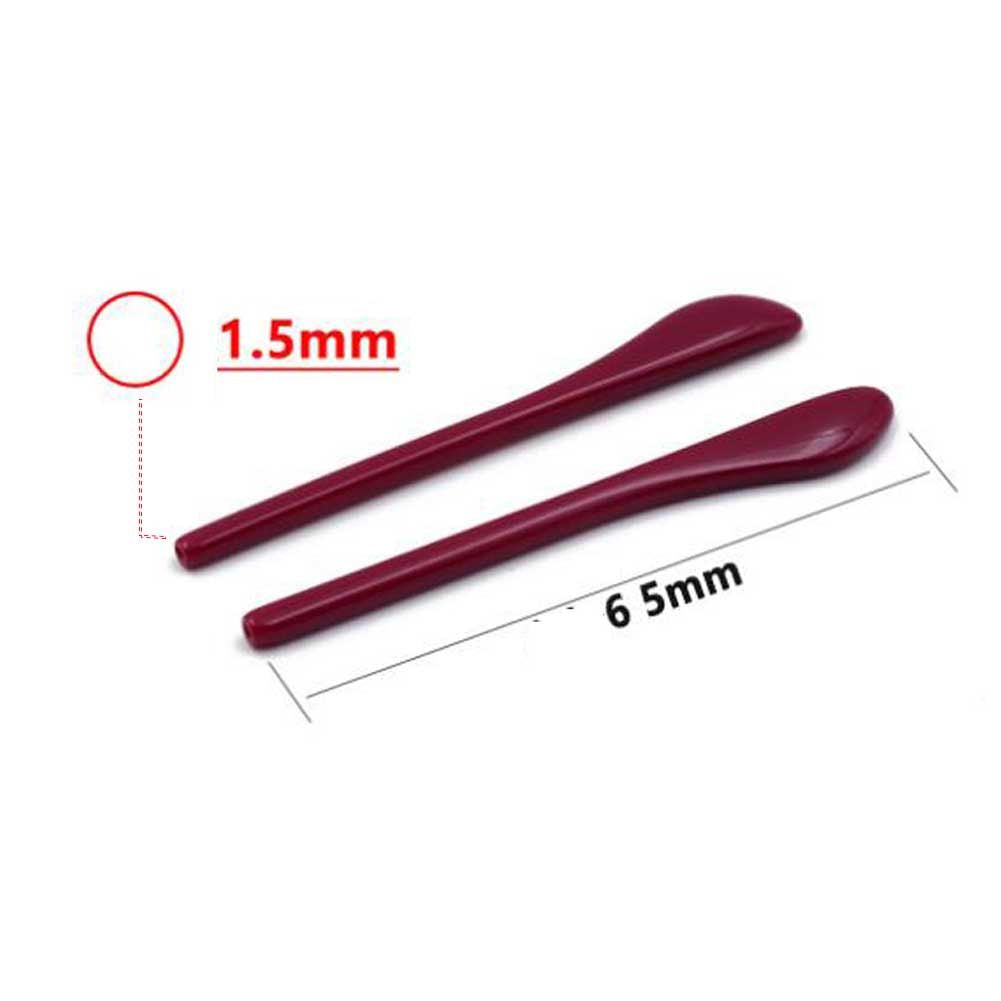 3 Pairs Eyeglass End Tips Ear Sock Pieces Tube Sleeve Glasses Replacement Tips for Thin Metal Eyeglass Legs,Fushcia