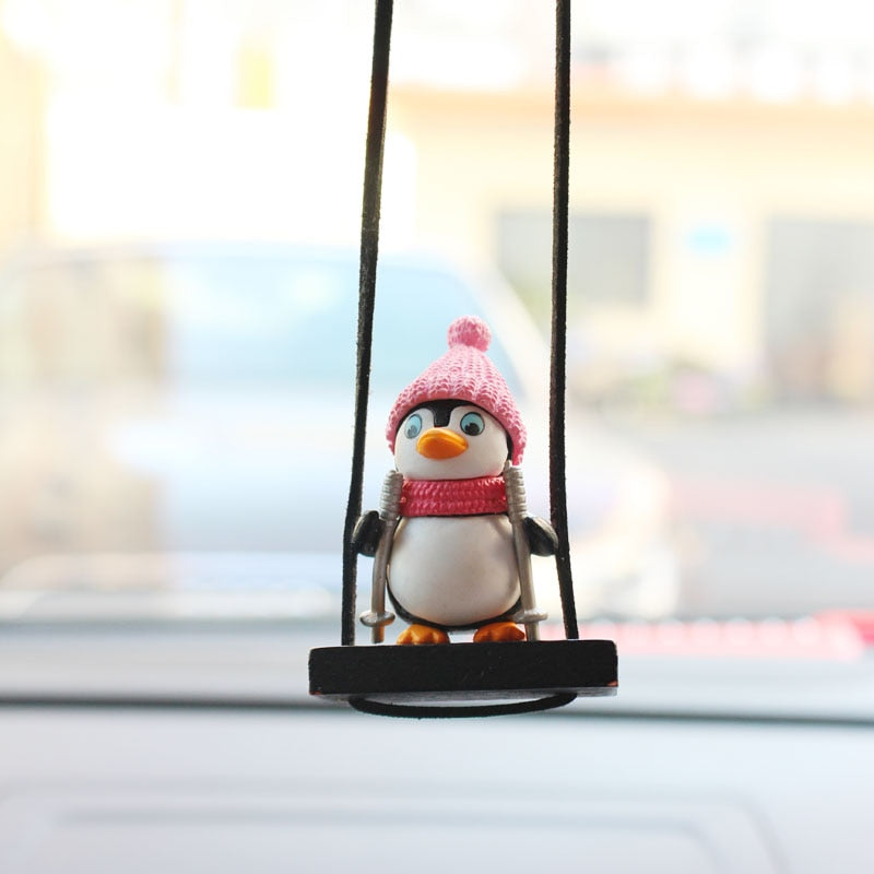 swing-sled-penguin-car-pendant-1