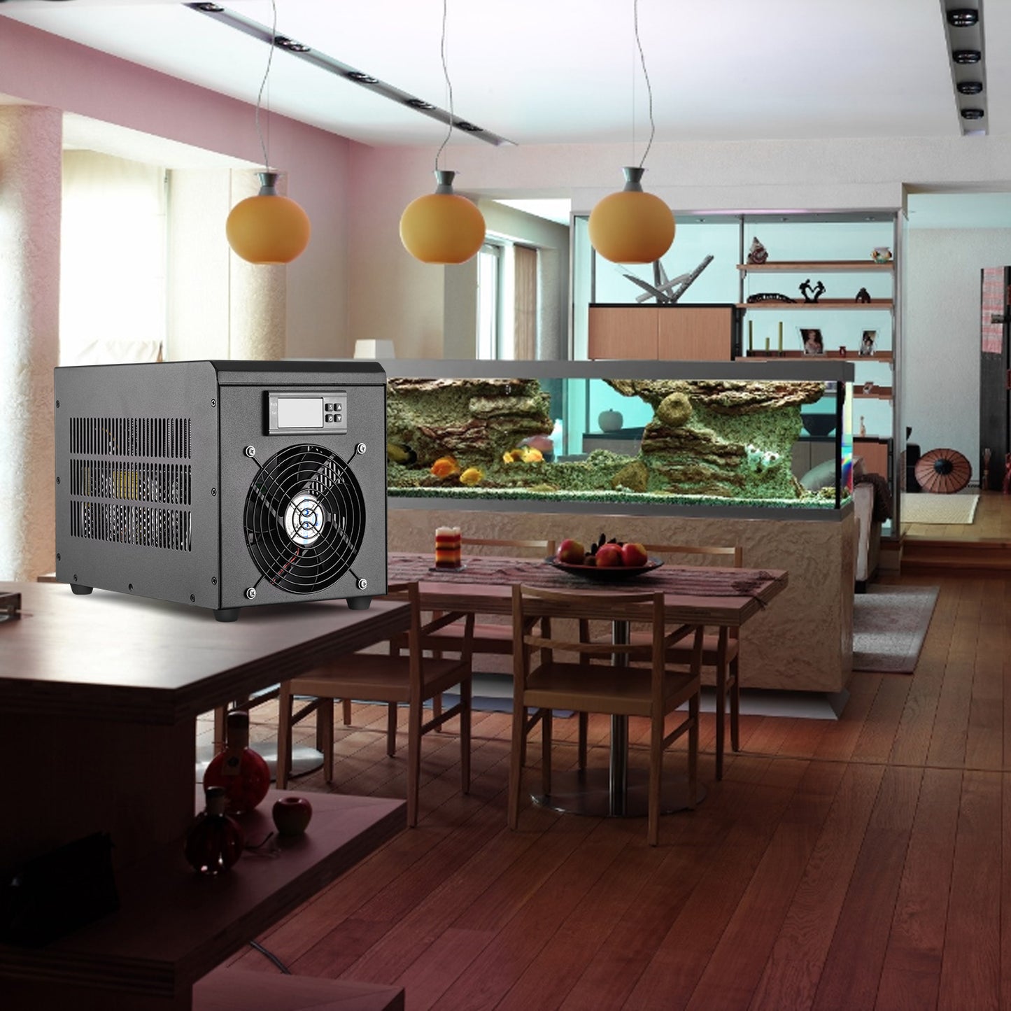 0-100℃ Aquarium Water Chiller 55L Fish Tank Cooler System Temperature Setting Device Constant For Fish Shrimp Breeding Tool