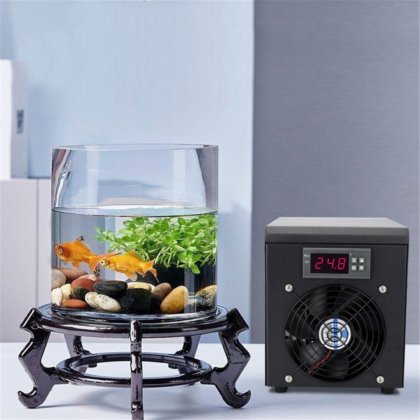 0-100℃ Aquarium Water Chiller 55L Fish Tank Cooler System Temperature Setting Device Constant For Fish Shrimp Breeding Tool