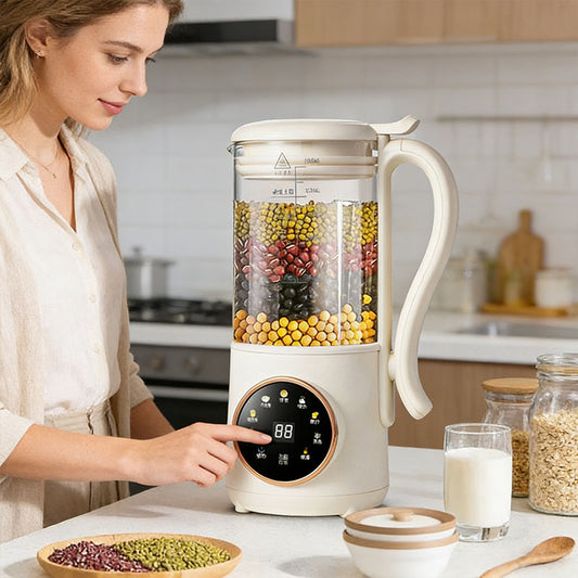 Eprolo 1.4L nuts milk maker with 16 blades for plant-based drinks, soy milk, oatmeal, almond, and grain beverages.