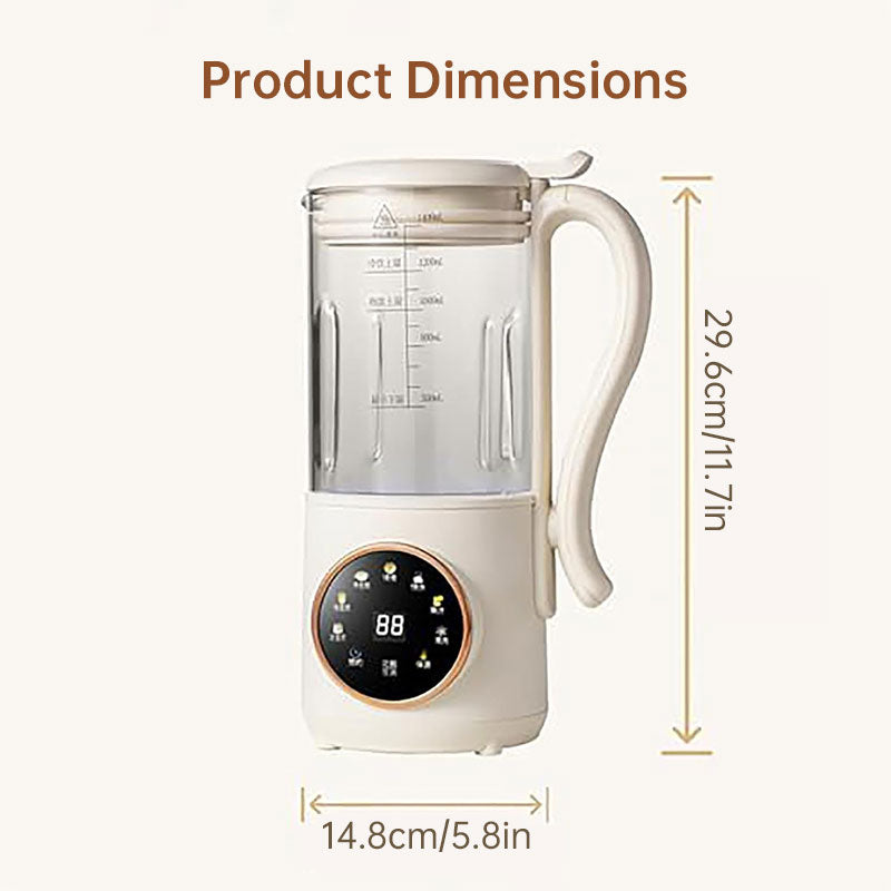 Eprolo 1.4L nuts milk maker with 16 blades for plant-based drinks, soy milk, oatmeal, almond, grains, and beverages.
