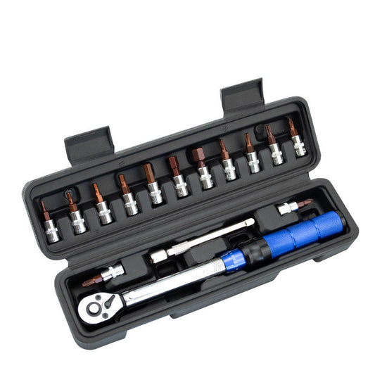 eprolo 15-piece bike torque wrench set with adjustable ratchet, high precision preset torque 2-24Nm, 1/4 inch drive