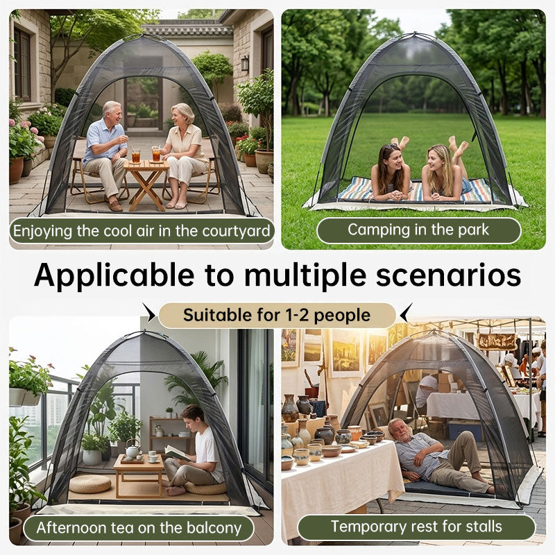 Cool Mesh Tent with Mosquito-Proof Design — Double-Sized Anti-Insect Screen Canopy for Weekend Outdoor Relaxation - American Smart