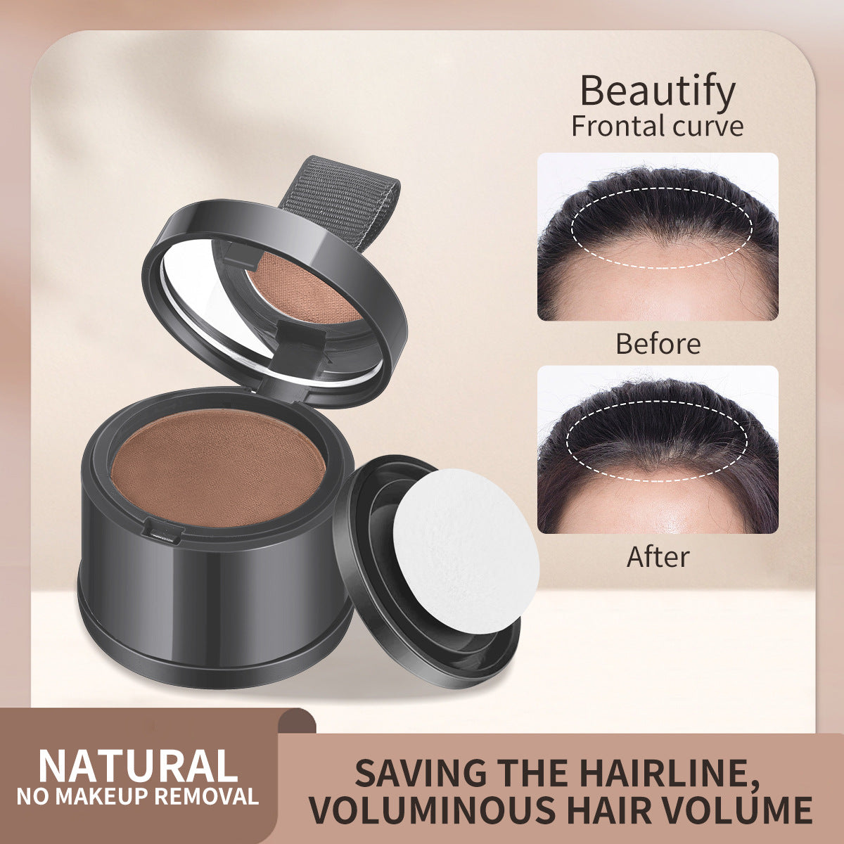 eprolo hairline powder contouring shadow for forehead, waterproof and sweat-proof hair replacement artifact with natural finish