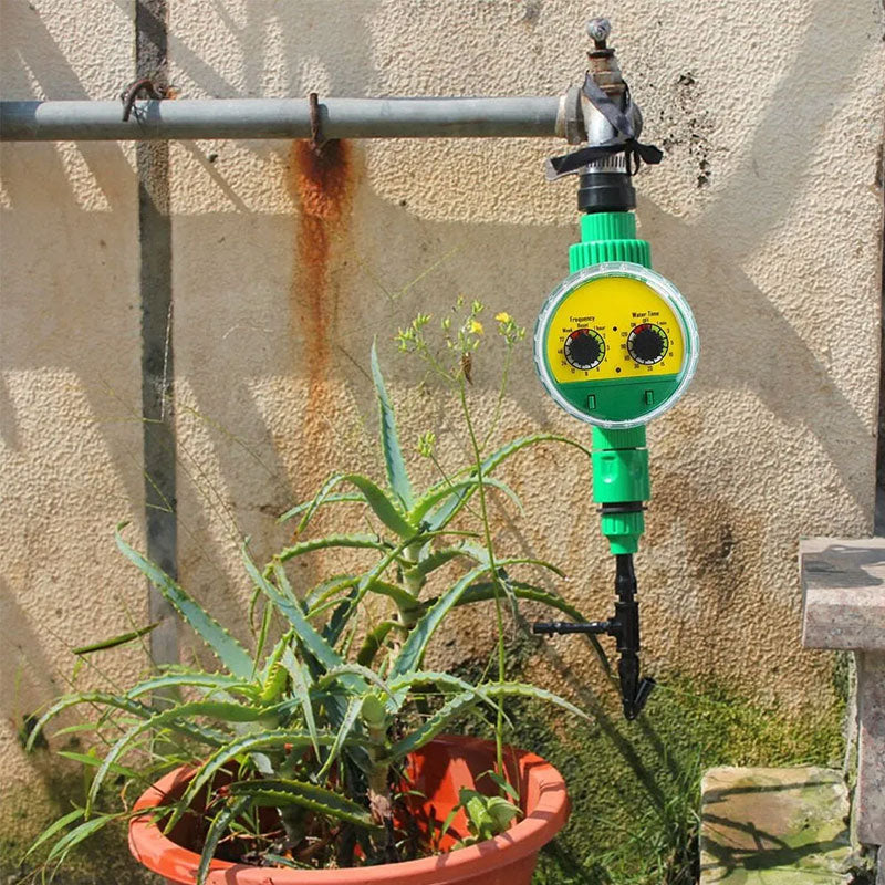 Digital Programmable Water Timer for Garden Irrigation - LCD Display, Automatic On/Off, Weatherproof Design - American Smart