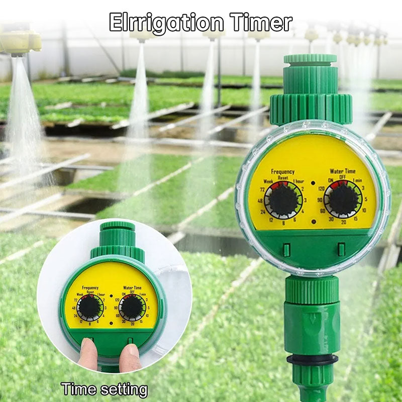 Digital Programmable Water Timer for Garden Irrigation - LCD Display, Automatic On/Off, Weatherproof Design - American Smart