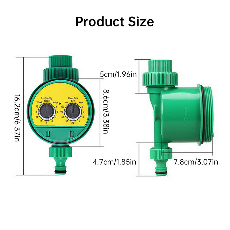 Digital Programmable Water Timer for Garden Irrigation - LCD Display, Automatic On/Off, Weatherproof Design - American Smart