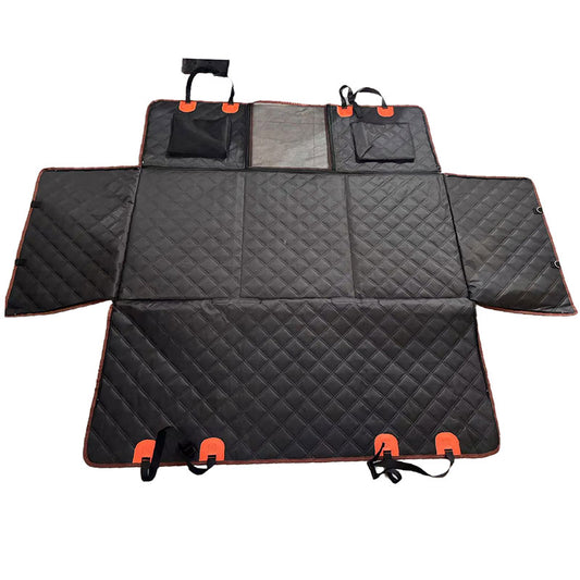 Dog Car Hammock Seat Cover, Waterproof 600D Oxford Fabric Pet Seat Protector for Back Seat, Scratch Proof & Anti-Slip - American Smart