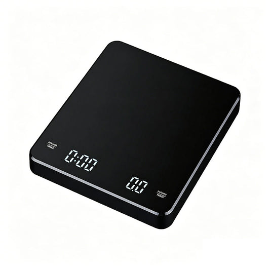 Eprolo high-precision coffee scale with LED display, waterproof design, USB recharge, and timer for espresso and pour-over brewing.