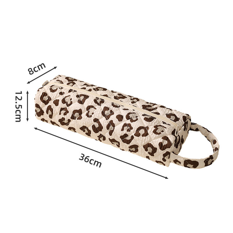 Eprolo padded hair dryer and curling iron storage bag with handle, large cotton dustproof travel case for styling tools.