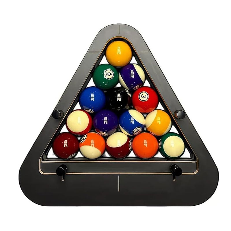 Precision Professional billiard ball rack by eprolo, solid wood, zero-gap design for 8-ball and 9-ball pool games.